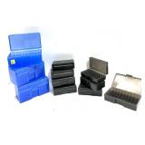 Lot, assorted plastic ammo cases includes: