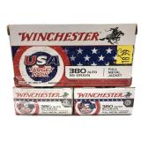 x3- Boxes of .380 Auto 95-grain FMJ Winchester