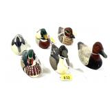 Lot: 6 Avon Miniature Collector Duck Decoys