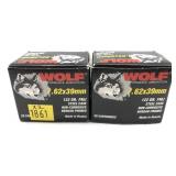 x2- Boxes of 7.62x39mm 122-grain FMJ Wolf