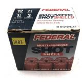 Box of 12 Ga. 2.75" No. 7.5 Federal multi-purpose