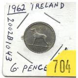 1962 Ireland 6 pence