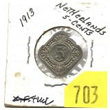 1913 Netherlands 5-cents