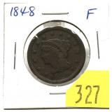 1848 U.S. large cent