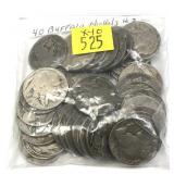 x40- No date Buffalo nickels -x40 nickels-