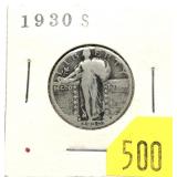 1930-S Standing Liberty quarter