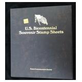 US Bicentennial Souvenir Stamp Sheets Postal