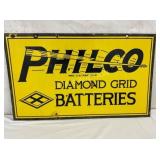 DSP PHILCO DIAMOND BATTERIES SIGN 30X18