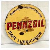 24IN DSP PENNZOIL LUBRICATION SIGN
