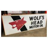 LENAX WOLF HEAD SIGN W/ LETTERS