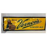 1943 SST EMB. VERNORS SIGN 54 1/2X18 NICE GRAPHICS