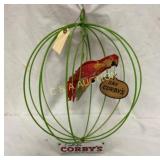 CORBYS WHISKEY HANGING STORE DISPLAY 12X16