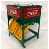 CONTEMPORARY COKE ICE CHEST W/ CARTONS 16X19 1/2