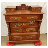 EARLY VICTORIAN WALNUT HAND DOVETAILED CHEST