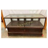 EARLY CHERRY FLOOR MODEL TOBACCO HUMIDOR CASE