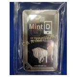 10 TROY OZ SILVER MINT D BUFFALO BAR