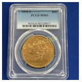 1898 S $20 PCGS MS61 GOLD LIBERTY HEAD