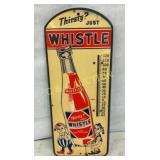 EARLY WHISTLE THERMOMETER 9X21 NICE GRAPHICS