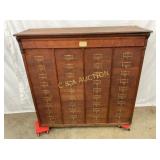 OAK FILE 40 DRAWER M OHMERS SONS CO. 50X49