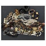 Lot Refined Funky Neutral Tones Chain Link Jewelry