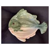 Vietri Italian Ceramic Green Fish Bowl