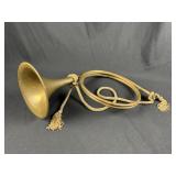 Vintage Brass French Horn Christmas Decor