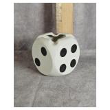 CERAMIC DICE ASHTRAY