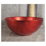 MIKASA CHRISTMAS CELEBRATIONS RED SERVING BOWL 8"