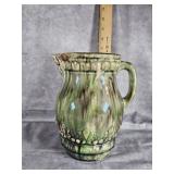 ANTIQUE MCCOY STYLE PITCHER  8" TALL