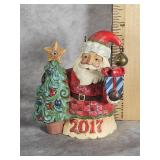 JIM SHORE - CRYSTAL SANTA DATED 2017 ORNAMENT