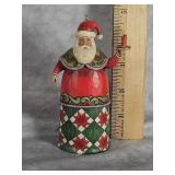 JIM SHORE - SANTA WITH CANDLE HANGING ORNAMENT