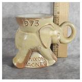 1973 NIXON- AGNEW- GOP- FRANKOMA POTTERY MUG