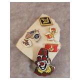 SHRINER PINS BOX LOT