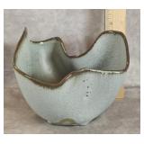 FRANKOMA  POTTERY PINCH POT VASE