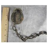 PRR PENNSYLVANIA RAILROAD 1954 USA PADLOCK NO KEY