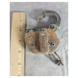 ADLAKE- C & N.W. RAIL ROAD PADLOCK