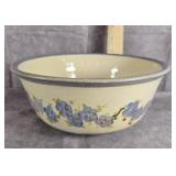 STONEWARE POTTERY BOWL 8.5" ARTIST SIGNED