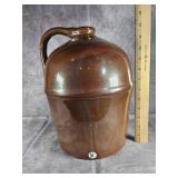 PEORIA POTTERY  STONEWARE JUG WITH HANDLE