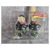 ROAD HOG CERAMIC SALT & PEPPER SHAKER SET