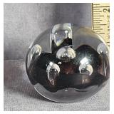 ART GLASS BUBBLE  PAPERWEIGHT