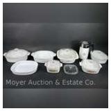 Group of Corning Ware, Casserole Dishes, Etc.