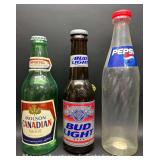 3 Large Beer Bottle Coin Banks, 20”-24” Tall