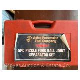 5 Piece Pickle Fork Ball Joint Separator Set, in Plastic Case