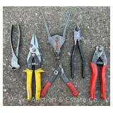 Group of Side Cutters and Tin Snips