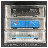 3 Micro-Trains N Scale Freight Cars, in Original Plastic Cases