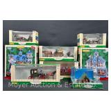 Group of Lemax Christmas Village Buildings and Accessories, in Original Boxes