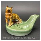 Wade Porcelain Pipe Rest with Dog Figure, 3"H