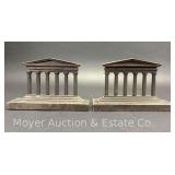 Pair of Cast Iron Parthenon Bookends,