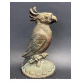 Cast Iron Parrot Door Stop, 8.5"H