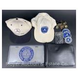 Mercedes-Benz Hats, Pins, License Plate, Etc.